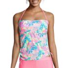 Arizona On Safari Palm Bandeaukini Swim Top - Juniors