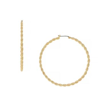 Nicole By Nicole Miller 1.5mm Hoop Earrings