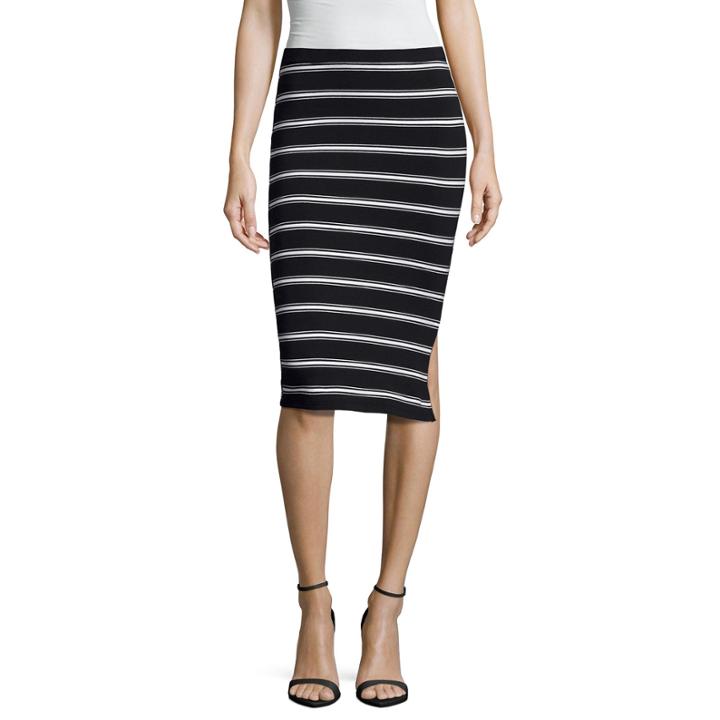 Decree Side Slit Pencil Skirt - Juniors