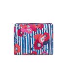 Mundi Mini Bi-fold Poppy Stripe Rfid Blocking Slim Fold Wallet