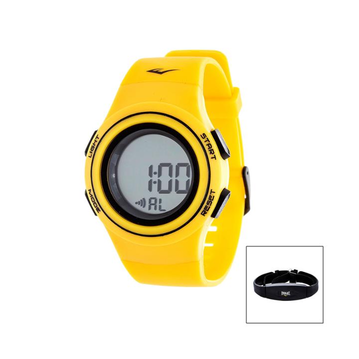 Everlast Yellow Heart Rate Watch