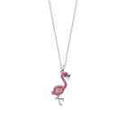 Sparkle Allure Womens Pink Round Pendant Necklace