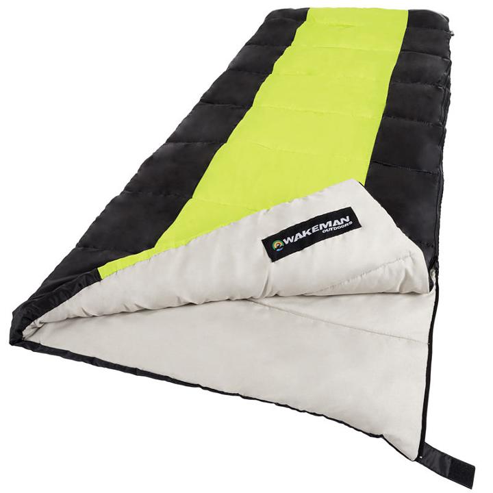 Wakeman Neon Green Sleeping Bag