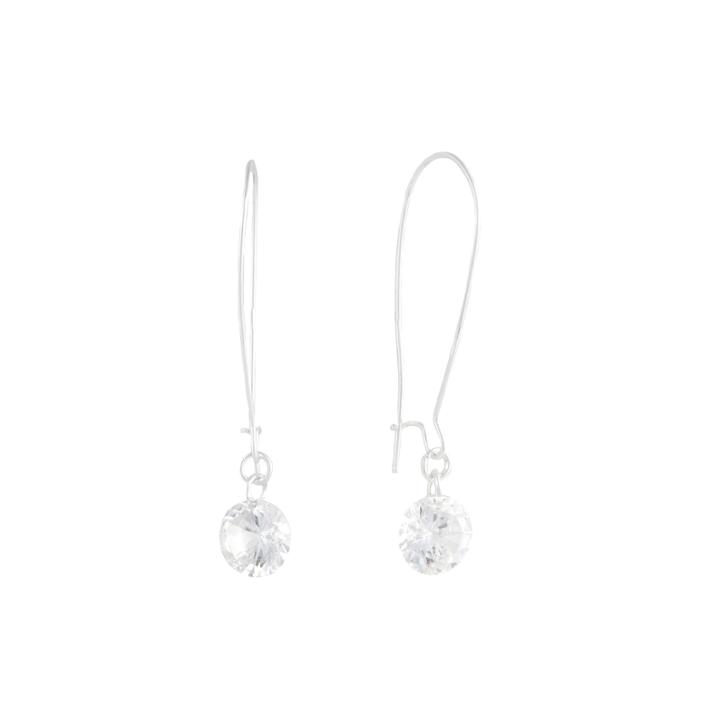 A.n.a Cubic Zirconia Silver-tone Drop Earrings