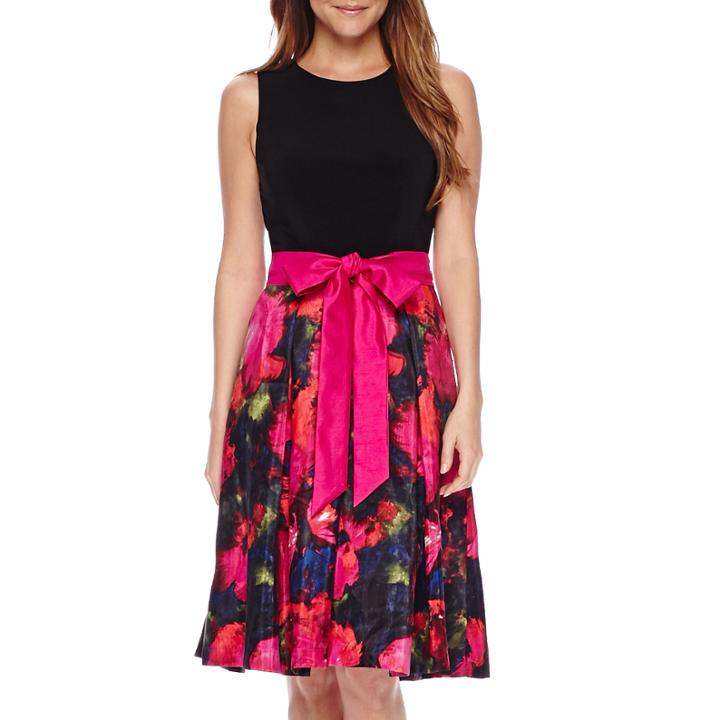 R & K Originals Sleeveless Floral Party Dress