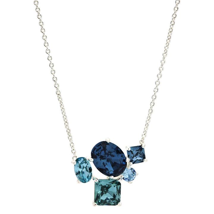 City Rocks Swarovski Brass 20 Inch Chain Necklace