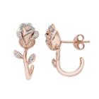 Enchanted Disney Fine Jewelry 1/10 Ct. T.w. White Diamond Drop Earrings