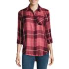 A.n.a Long Sleeve Button-front Shirt - Tall