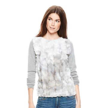 Joe Fresh&trade; Long-sleeve Faux-fur Sweater