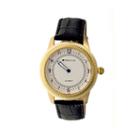 Heritor Automatic Hoyt One-hand Mens Leather-gold/silver Watches