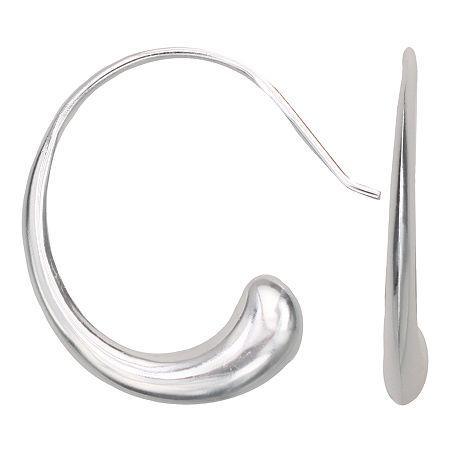 Wire Swirl Earrings Sterling Silver