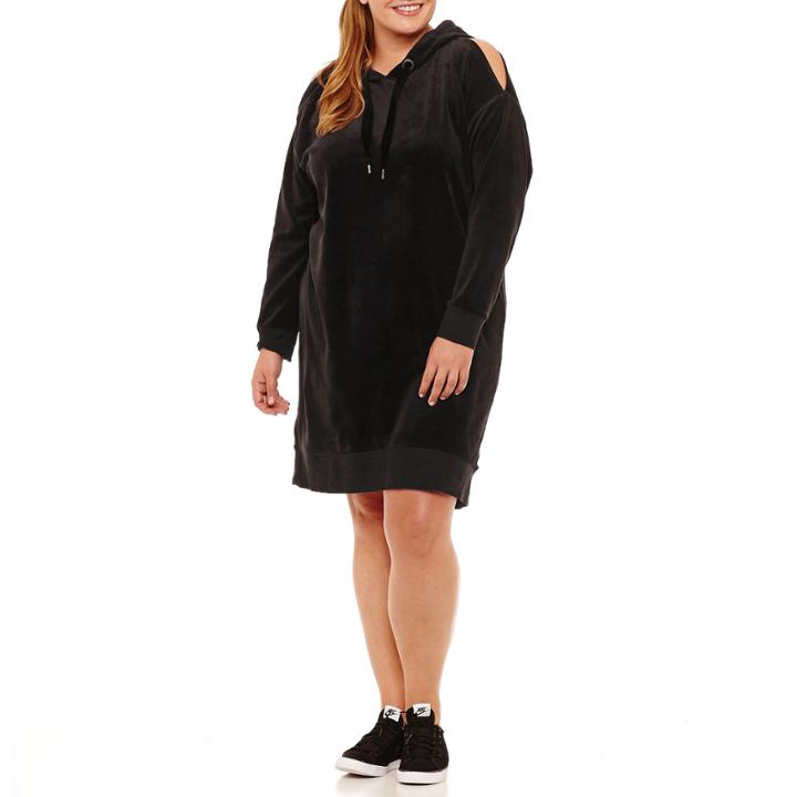 Xersion Long Sleeve Sweater Dress-plus