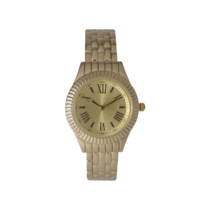 Olivia Pratt Womens Gold Tone Bangle Watch-26413gold