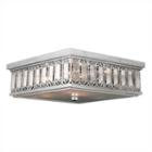 Athens Collection 6 Light Chrome Finish And Clearcrystal Flush Mount Ceiling Light