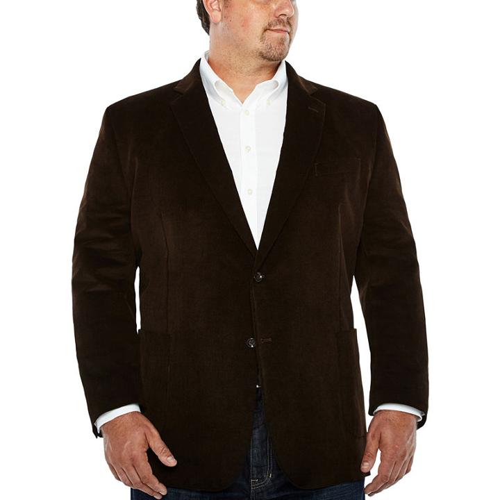Stafford Corduroy Sport Coat-big And Tall Fit