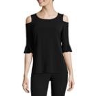 Worthington 3/4 Sleeve Scoop Neck T-shirt