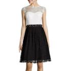 Jackie Jon Lace Fit-and-flare Cocktail Dress