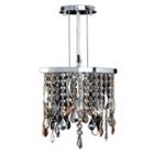 Fiona Collection 1 Light Mini Chrome Finish Multi-colored Crystal Pendant