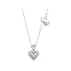 Womens 1/7 Ct. T.w. White Diamond Sterling Silver Pendant Necklace