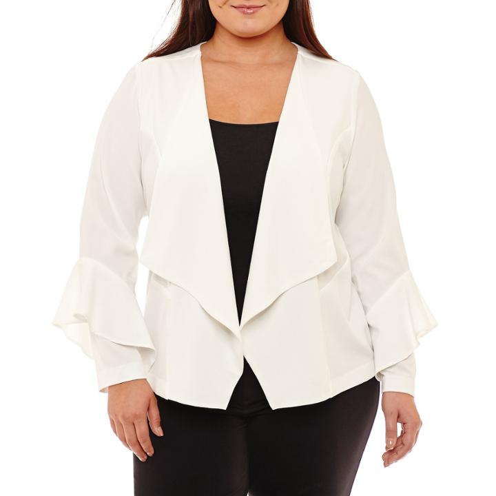 Boutique + Bell Sleeve Blazer-plus