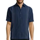 Havanera Co. Short-sleeve Texture Ombre Button-front Shirt