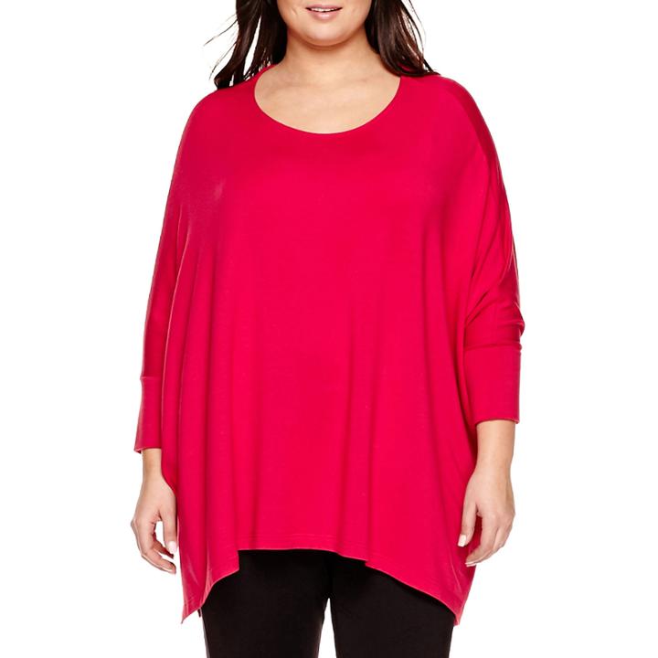 A.n.a Drapey Poncho Sweater - Plus