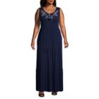 St. John's Bay Sleeveless Tie Front Maxi Dress - Plus