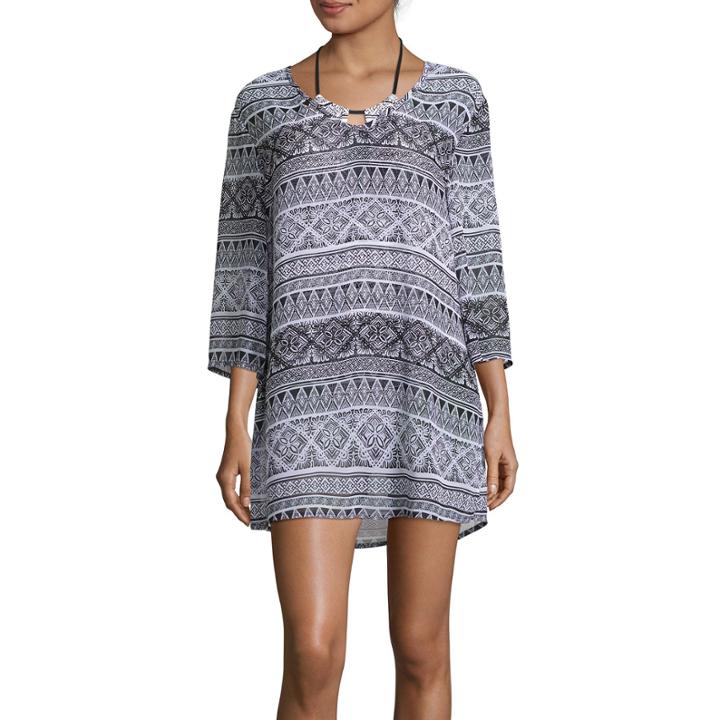 Liz Claiborne Santorini Stripe Chiffon Dress