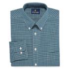 Stafford Wrinkle Free Oxford Long Sleeve Woven Gingham Dress Shirt