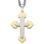 Spanish Lord's Prayer Cross Pendant Necklace