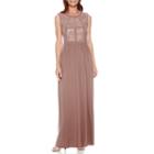 Rm Sleeveless Lace Bodice Formal Gown