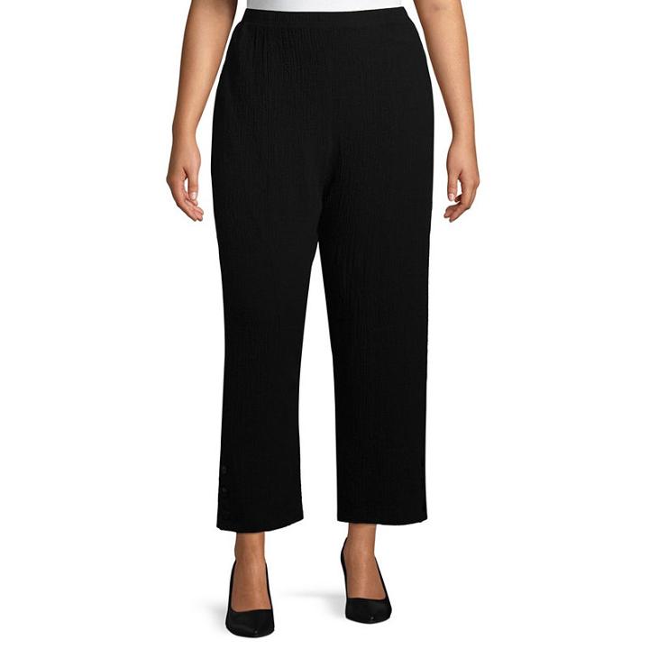 Alfred Dunner Barcelona Bubble Gauze Pant - Plus