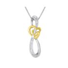 Forevermine 1/10 Ct. T.w. Diamond Swirl Pendant Necklace