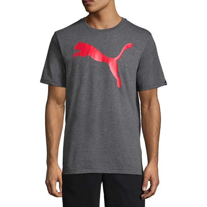 Puma Logo Heather Graphic Tee