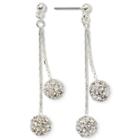 Monet Crystal Linear Drop Earrings