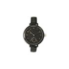 Olivia Pratt Womens Brown Strap Watch-15541gunmetal