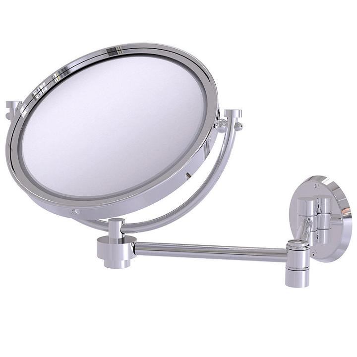Allied Brass 8 Inch Wall Mounted Extending Make-upmirror 3x Magnification