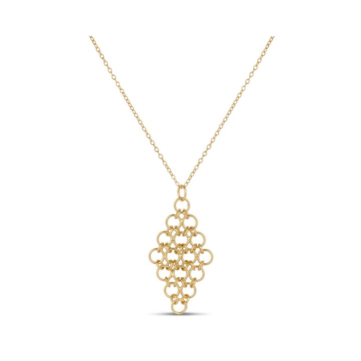 Womens 18k Gold Over Silver Pendant Necklace