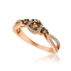 Le Vian Corp Le Vian Womens 1/2 Ct. T.w. White Diamond 14k Gold Cocktail Ring