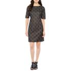 R & K Originals Elbow Sleeve Lace Shift Dress