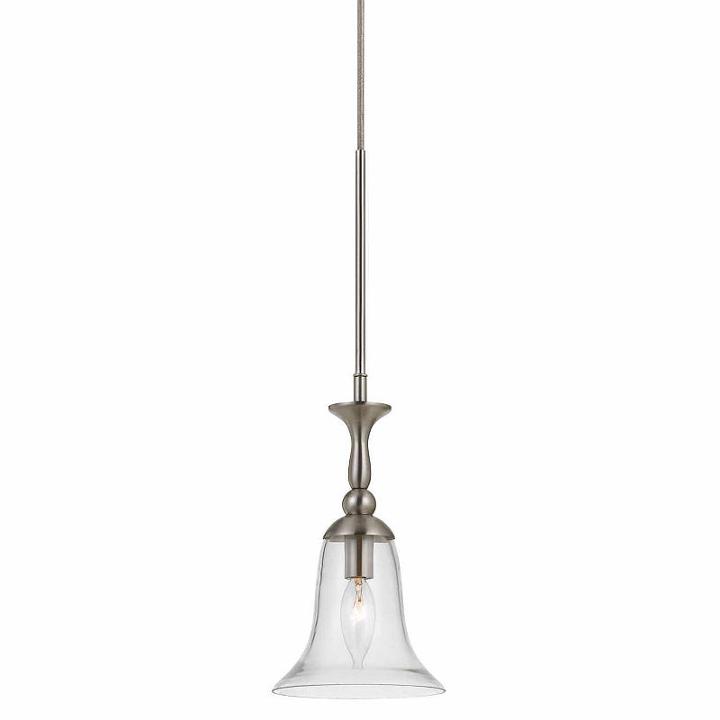 Wooten Heights 108.5 Inch Tall Glass Pendant In Brushed Steel Finish