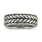 Men's Woven Band Stainless Steel