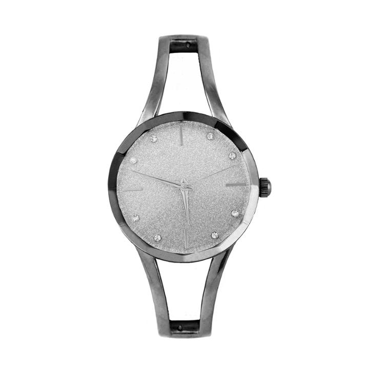 Mixit Womens Black Bangle Watch-pts5089gm