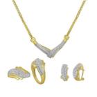 1/4 Ct. T.w. Diamond Two-tone 3-pc. Jewelry Set