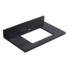 American Imaginations 47.6-in. W X 18.25-in. D Quartz Top In Black Galaxy Color For 4-in. O.c. Faucet