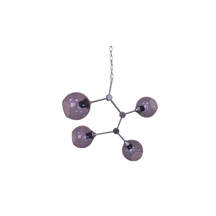 Jane 4-light Silver Chandelier