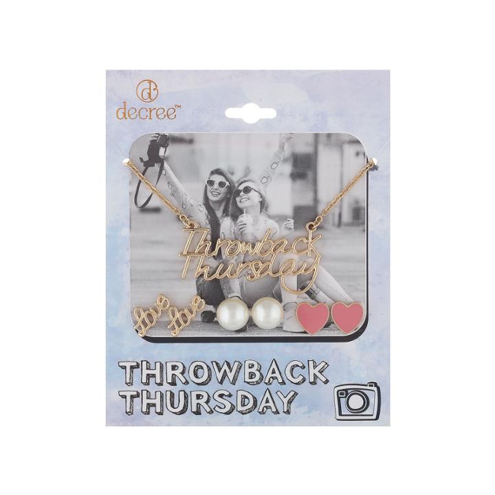 Decree Throwback Thursday Necklace & Earring Set