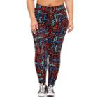 Flirtitude High Waist Leggings- Juniors Plus