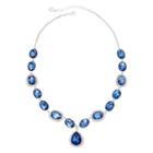 Monet Blue And Silver-tone Y Necklace