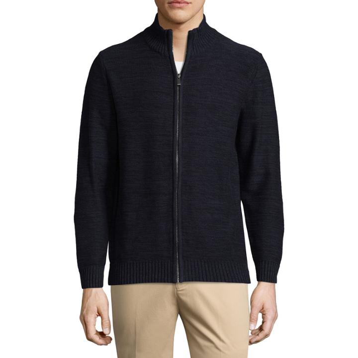 Haggar Mock Neck Long Sleeve Layered Sweaters